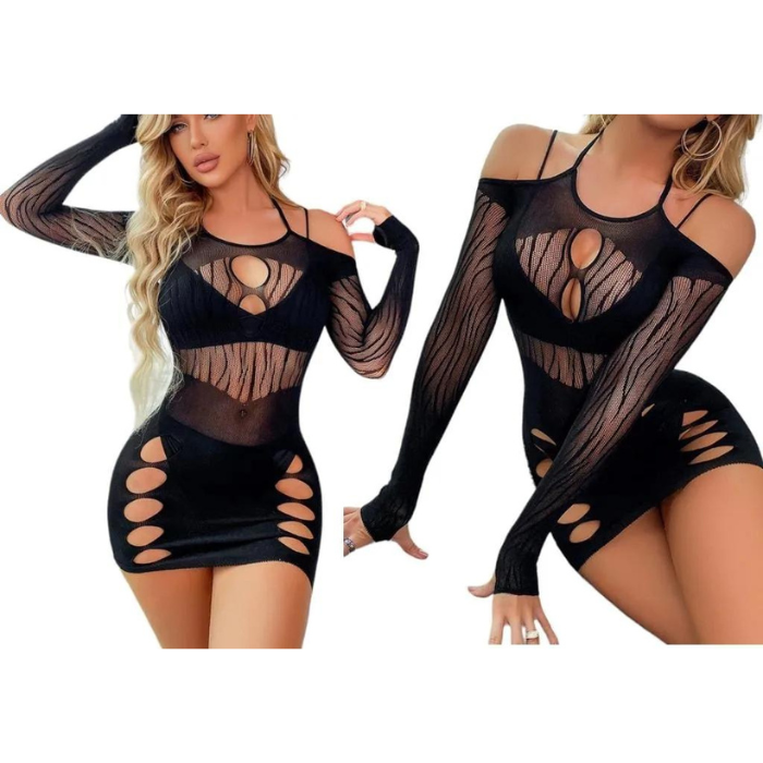 Malla Lencería Vestido Sexy Para Dama Mert